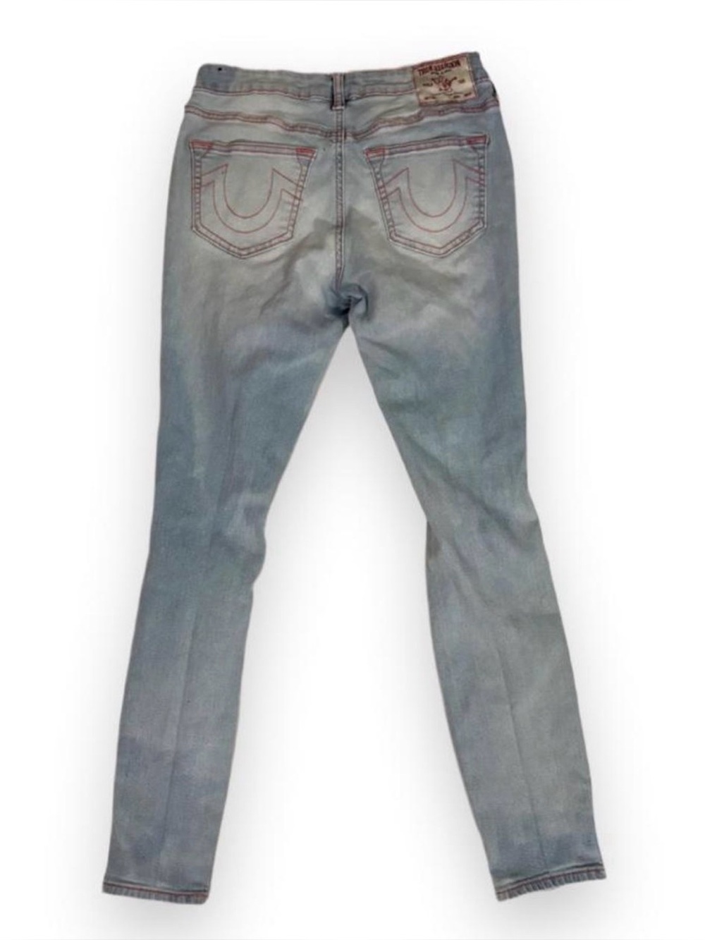 Light Wash Distressed Women’s Skinny Jeans - Picture 2 of 6